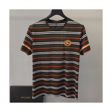 Burberry 2019 Mens Embroidery Logo Cotton Short Sleeved T-shirt 