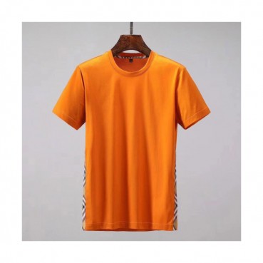 Burberry 2019 Mens London Signature Cotton Short Sleeved T-shirt 
