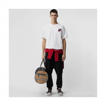 Burberry 2019 Mens Embroidery Logo Cotton Short Sleeved Tshirt - 버버리 남성 자수 로고 코튼 반팔티 Bur0637x.Size(m 
