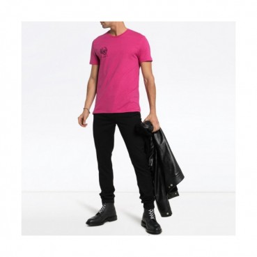 Alexander Mcqueen 2019 Mens Embroidery Skull Cotton Short Sleeved T-shirt 
