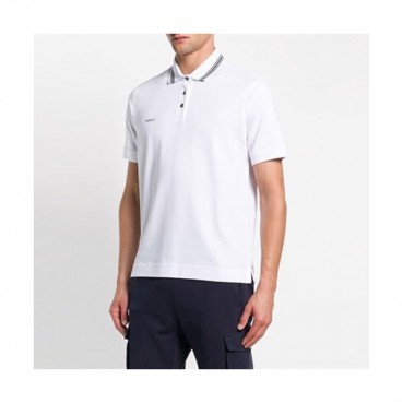 Ermenegildo Zegna  2019 Mens Polo Embroidery  Logo Cotton Short Sleeved T-shirt 