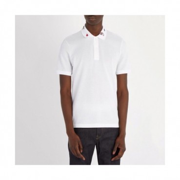 Gucci 2019 Mens Polo Embroidery Cotton Short Sleeved T-shirt 