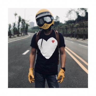 Cdgplay 2019 Mm/Wm Print Heart Cotton Short Sleeved T-shirt 