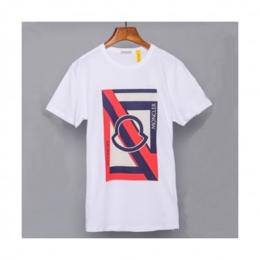 Mocler 2019 Mens Printing Logo Cotton Short Sleeved T-shirt 