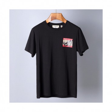 Burberry 2019 Mens Printing Logo Cotton Short Sleeved T-shirt 