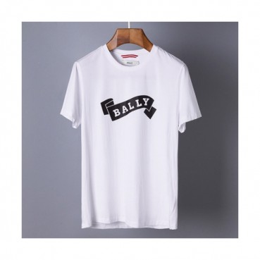 Bally 2019 Mens Printing Logo Cotton Short Sleeved T-shirt 