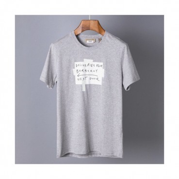Burberry 2019 Mens Printing Logo Cotton Short Sleeved T-shirt 