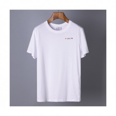 Vetements 2019 Mens Printing Logo Cotton Short Sleeved T-shirt 