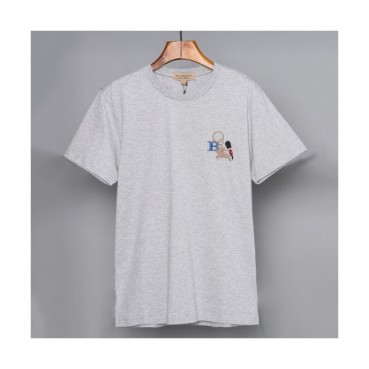 Burberry 2019 Mens Embroidery Logo Cotton Short Sleeved Tshirt - 버버리 남성 자수 로고 코튼 반팔티 Bur0563x.Size(m 