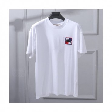 Burberry 2019 Mm/Wm Signature Logo Crew - neck Cotton Short Sleeved T