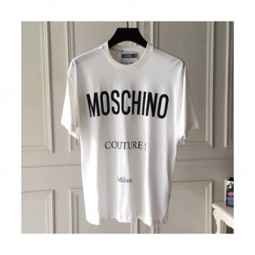 Moschino 2019 Mm/WmCrew -neck Cotton Short Sleeved T