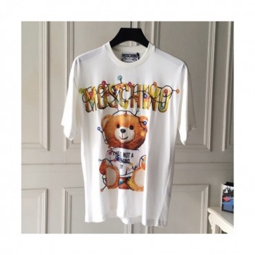 Moschino 2019 Mm/WmCrew -neck Cotton Short Sleeved T