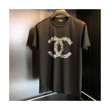 Chanel 2019 Mens Crew - neck Cotton Short Sleeved Tshirt 