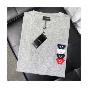 Emporio Armani 2019 Mens Crew - neck Cotton Short Sleeved Tshirt 