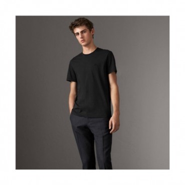Burberry 2019 Mens Crew -neck Cotton Short Sleeved Tshirt 