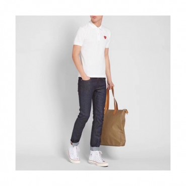 Cdgplay 2019 Mens Cotton Polo Short Sleeved Tshirt - 꼼데가르송 남성 코튼 폴로 반팔티 Cdg0013x.Size(s 