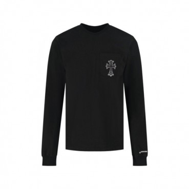 크롬하츠 남성 라운드 긴팔티 - Chrome Hearts Mens Round Tshirt 