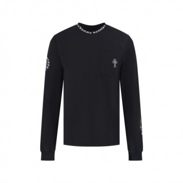 크롬하츠 남성 라운드 긴팔티 - Chrome Hearts Mens Round Tshirt 