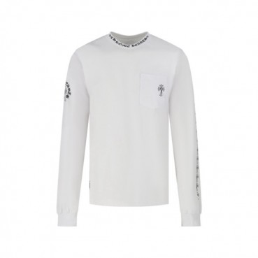 크롬하츠 남성 라운드 긴팔티 - Chrome Hearts Mens Round Tshirt 