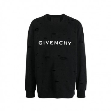 지방시 남성 로고 프린트 빈티지 스타일 스웨트셔츠 - Givenchy Mens Logo Print Distressed Sweatshirt 