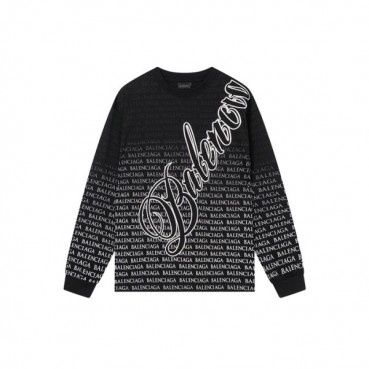 발렌시아가 남성 라운드 긴팔티 - Balenciaga Mens Round Tshirt 
