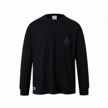 크롬하츠 남성 라운드 긴팔티 - Chrome Hearts Mens Round Tshirt 