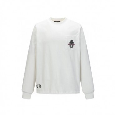 크롬하츠 남성 라운드 긴팔티 - Chrome Hearts Mens Round Tshirt 