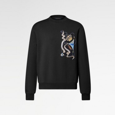 루이비통 남성 기모 맨투맨 - Louis vuitton Mens Round Tshirt 
