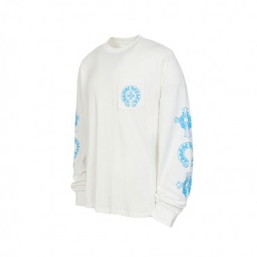크롬하츠 남성 라운드 긴팔티 - Chrome Hearts Mens Round Tshirt 