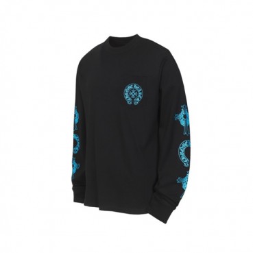 크롬하츠 남성 라운드 긴팔티 - Chrome Hearts Mens Round Tshirt 