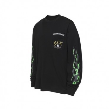 크롬하츠 남성 라운드 긴팔티 - Chrome Hearts Mens Round Tshirt 