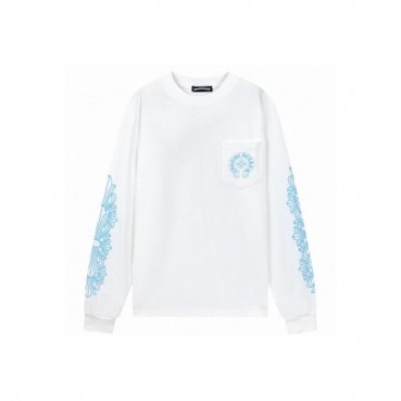 크롬하츠 남성 라운드 긴팔티 - Chrome Hearts Mens Round Tshirt 