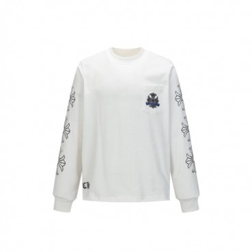 크롬하츠 남성 라운드 긴팔티 - Chrome Hearts Mens Round Tshirt 