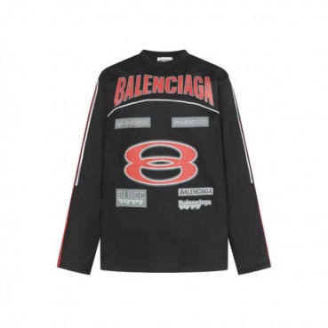 발렌시아가 남성 라운드 긴팔티 - Balenciaga Mens Round Tshirt 