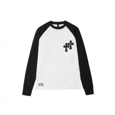 크롬하츠 남성 라운드 긴팔티 - Chrome Hearts Mens Round Tshirt 