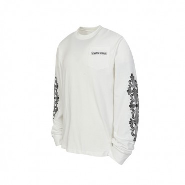 크롬하츠 남성 라운드 긴팔티 - Chrome Hearts Mens Round Tshirt 