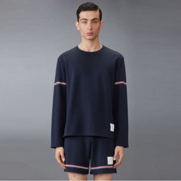 톰브라운 남성 라운드 긴팔티 - Thom Browne Mens Round Tshirts 