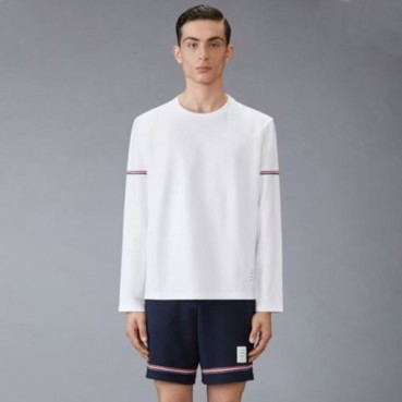 톰브라운 남성 라운드 긴팔티 - Thom Browne Mens Round Tshirts 
