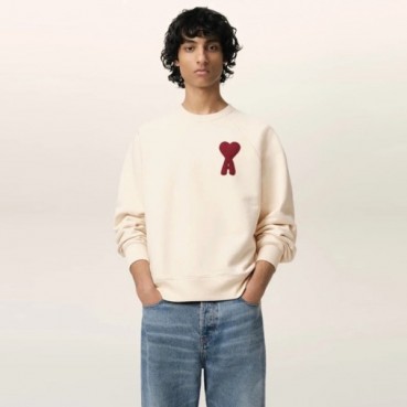 아미 남/녀 크루넥 긴팔티 - Ami Unisex Round Tshirt 