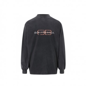 발렌시아가 남성 라운드 긴팔티 - Balenciaga Mens Round Tshirt 