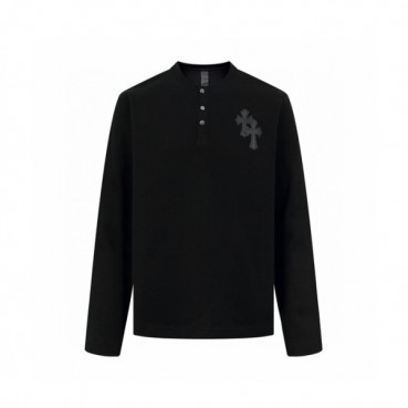 크롬하츠 남성 라운드 긴팔티 - Chrome Hearts Mens Round Tshirt 
