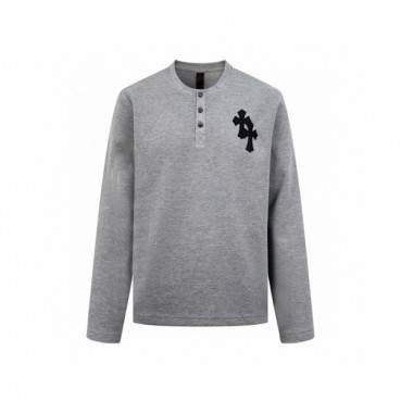 크롬하츠 남성 라운드 긴팔티 - Chrome Hearts Mens Round Tshirt 