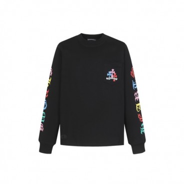 크롬하츠 남성 라운드 긴팔티 - Chrome Hearts Mens Round Tshirt 