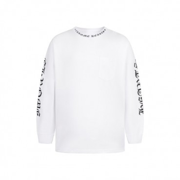 크롬하츠 남성 라운드 긴팔티 - Chrome Hearts Mens Round Tshirt 