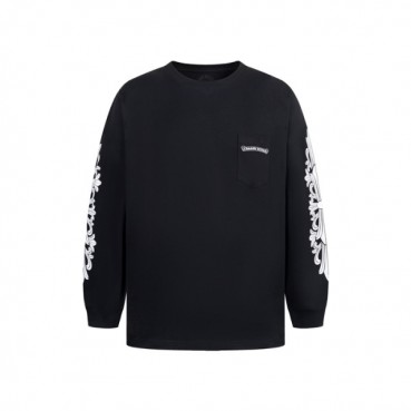 크롬하츠 남성 라운드 긴팔티 - Chrome Hearts Mens Round Tshirt 