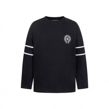 크롬하츠 남성 라운드 긴팔티 - Chrome Hearts Mens Round Tshirt 