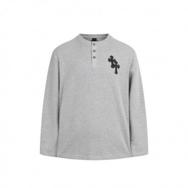 크롬하츠 남성 라운드 긴팔티 - Chrome Hearts Mens Round Tshirt 
