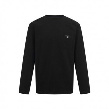 프라다 남성 라운드 긴팔티 - Prada Mens Round Tshirt 
