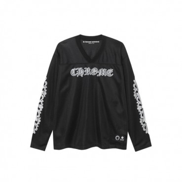 크롬하츠 남성 브이넥 긴팔티 - Chrome Hearts Mens V