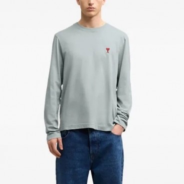 아미 남/녀 크루넥 긴팔티 - Ami Unisex Round Tshirt 